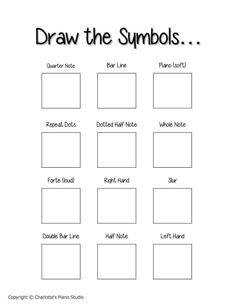 791x1024 Draw The Symbols - Music Symbol Drawing