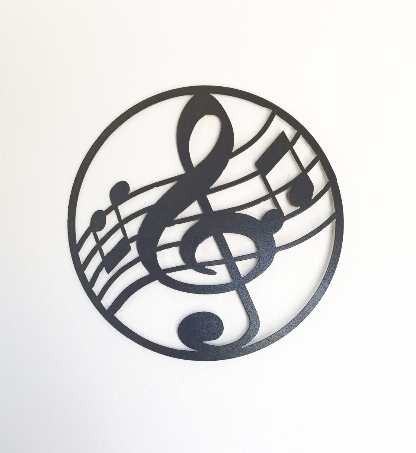 1378x1500 music note round metal wall sign music note round metal wall - Music Symbol Drawing