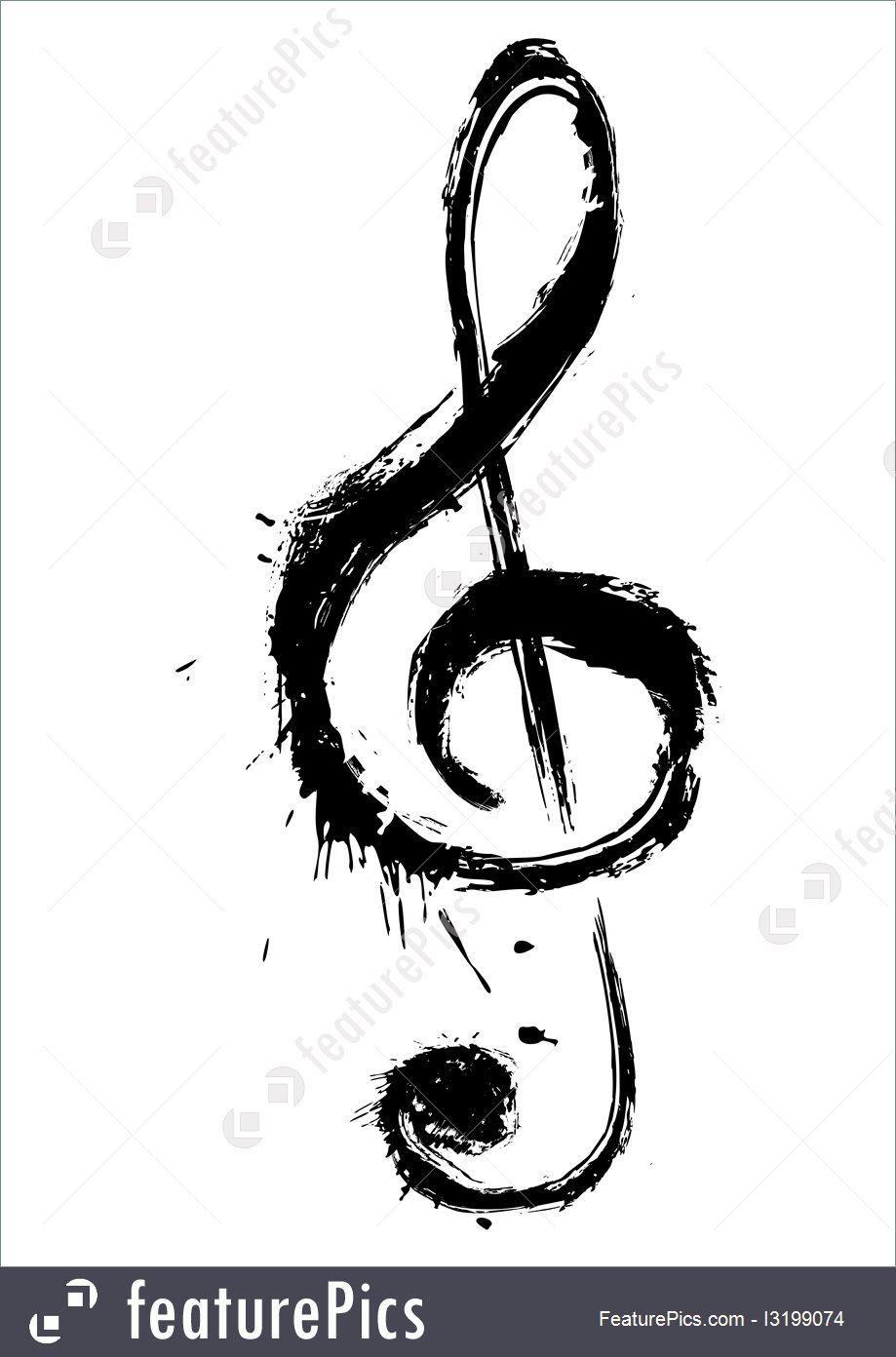 919x1392 music symbol illustration - Music Symbol Drawing