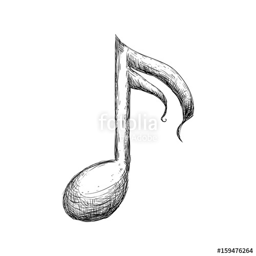 500x500 music note symbol icon vector illustration graphic design stock - Music Symbol Drawing