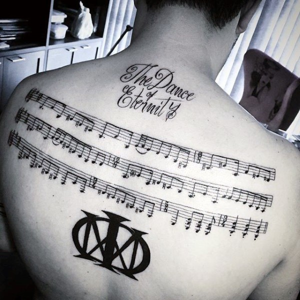 600x600 Music Note Tattoos For Men - Music Tattoo Drawings