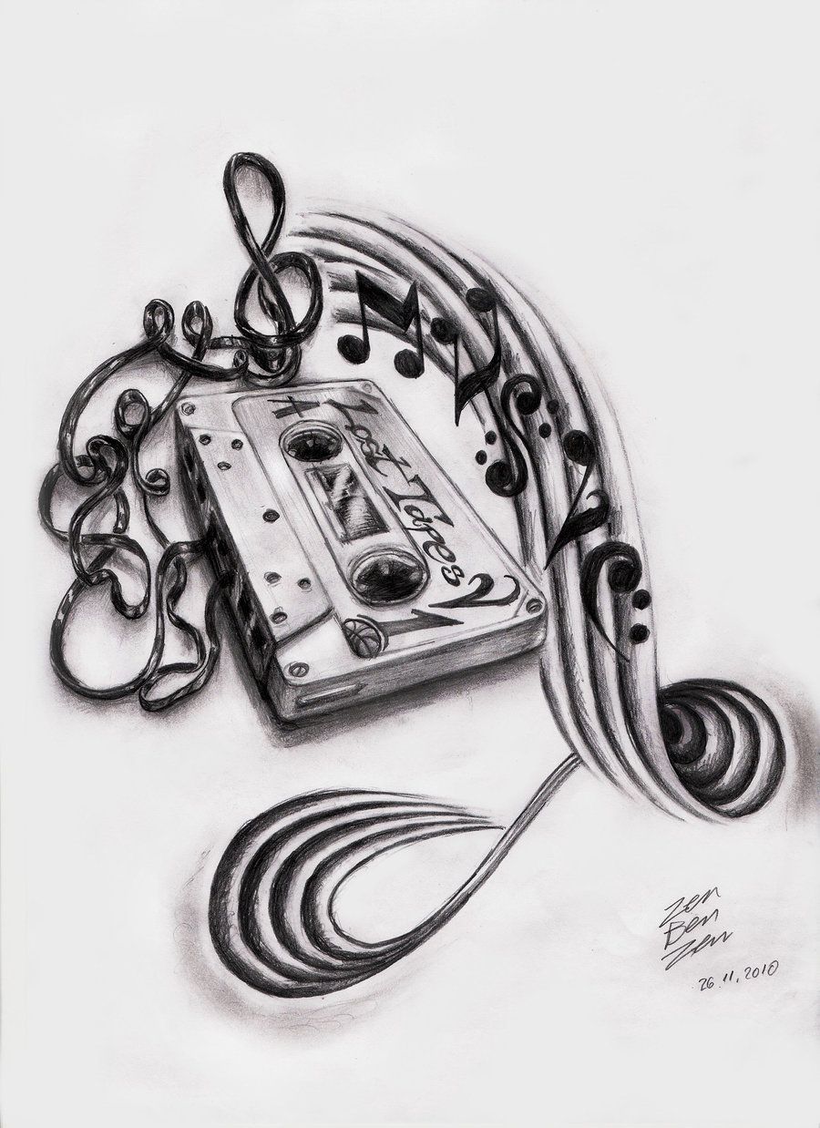 900x1238 music tattoo designs madscar musical tattoos music tattoo - Music Tattoo Drawings