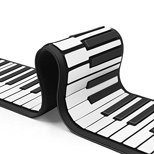 500x500 Flexzion Portable Roll Up Piano - Musical Keyboard Drawing