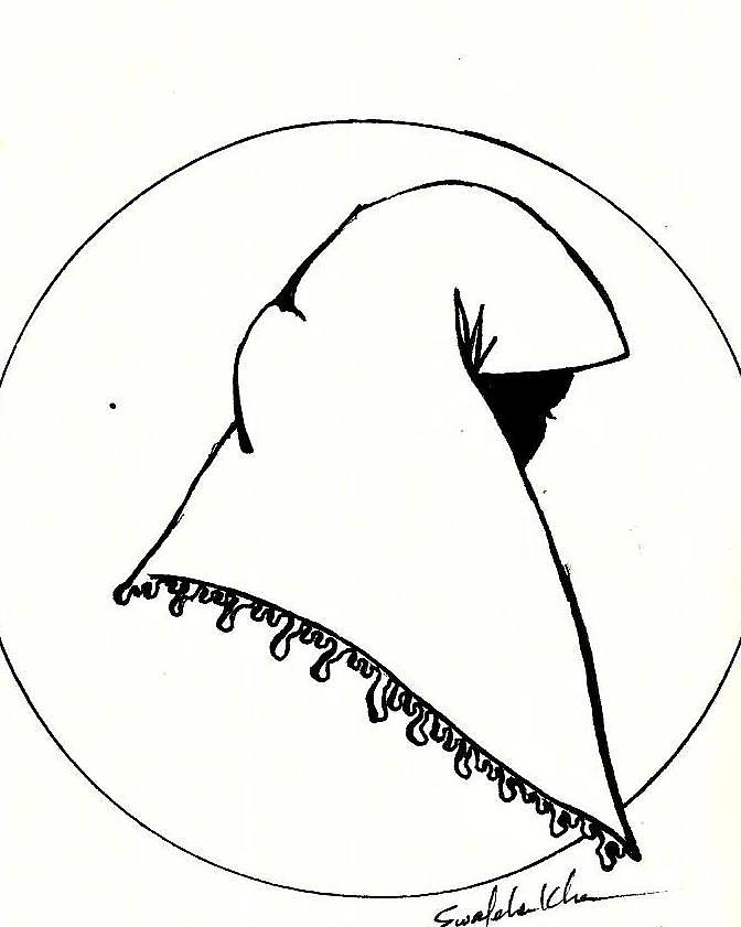 672x841 muslim girl drawing - Muslim Drawing