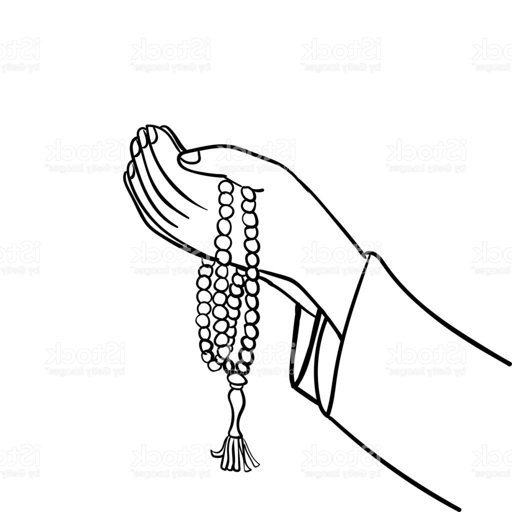 1024x1023 best hd hand drawing muslim praying with beads vector illustration - Muslim Drawing
