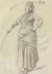 212x300 muslim girl drawings fine art america - Muslim Girl Drawing