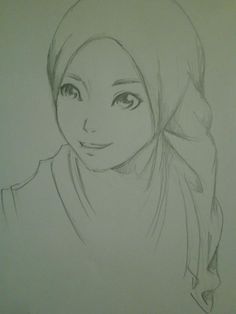 236x314 sketch muslim girl drawing - Muslim Girl Drawing