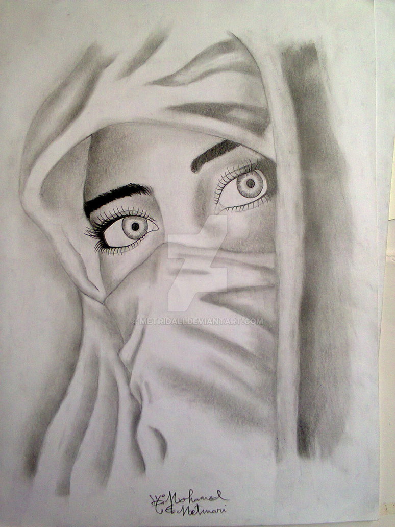 774x1032 hijab muslim woman - Muslim Woman Drawing