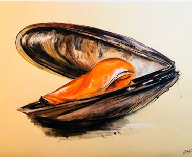 375x307 mussel the food of the gods drawing - Mussel Drawing