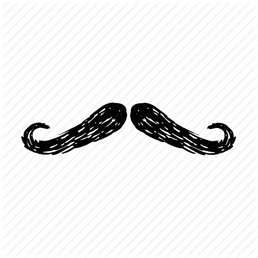 512x512 drawing, drawn, facial, hair, hand, moustache, mustache icon - Mustache Drawing