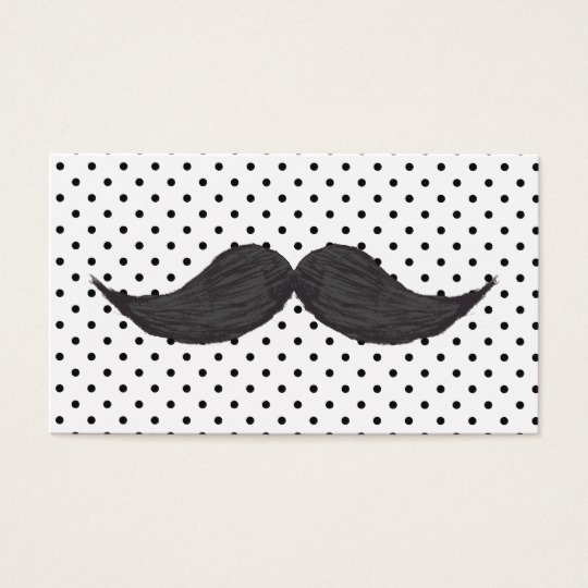 540x540 funny mustache drawing and black polka dots - Mustache Drawing