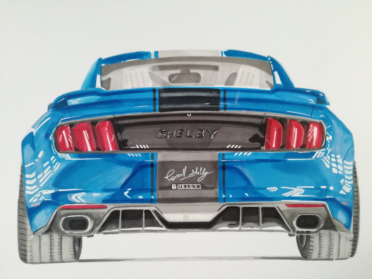 1200x900 shelby mustang concept - Mustang Car Drawing