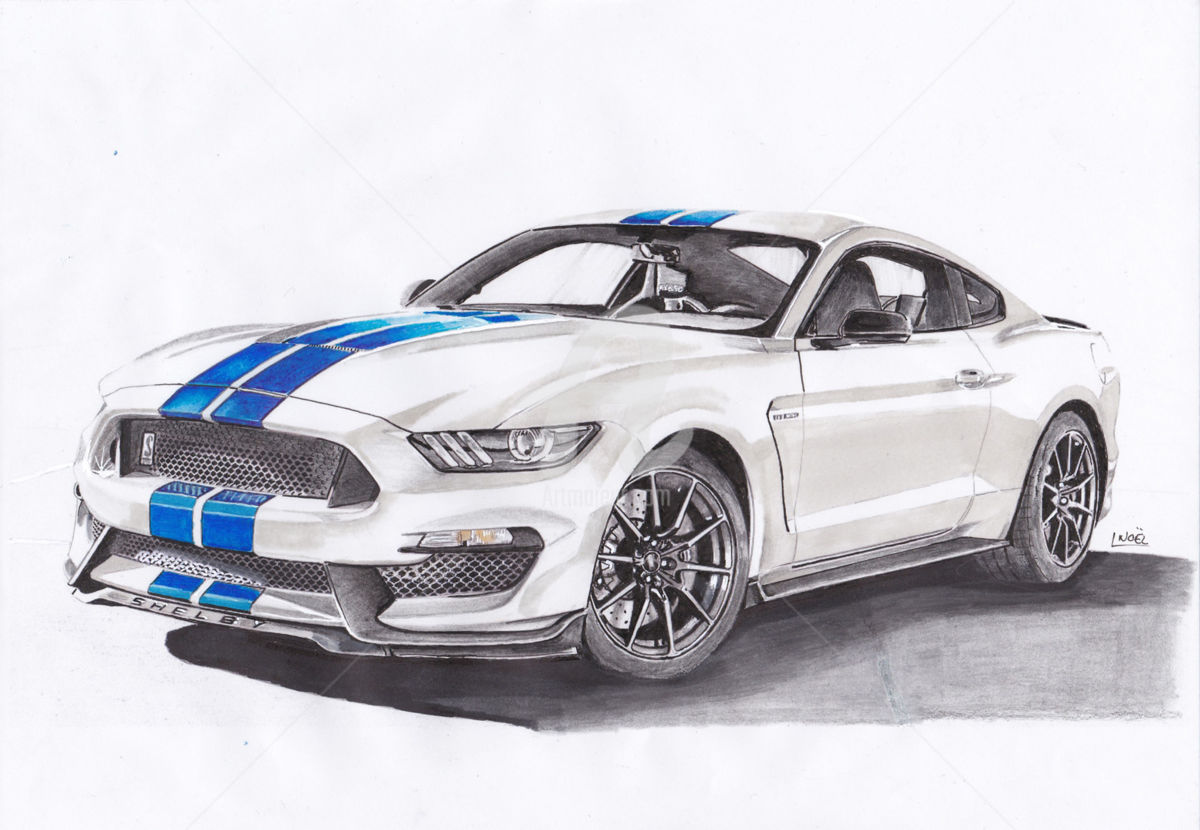 Как нарисовать ford mustang