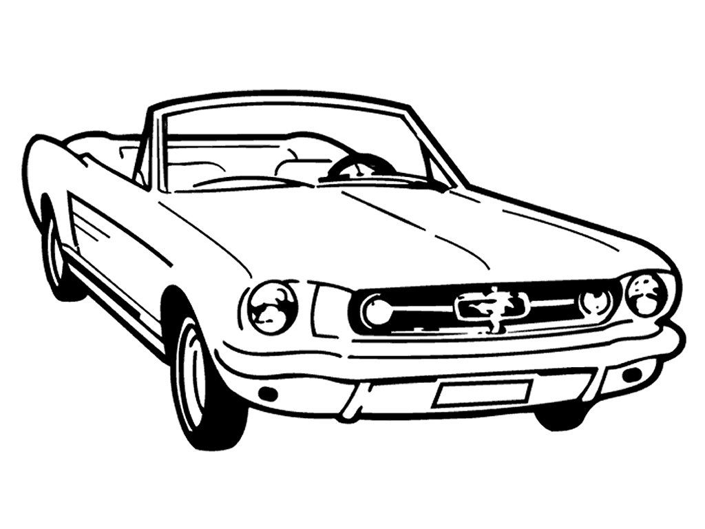 1024x768 mustang drawing free download - Mustang Drawing