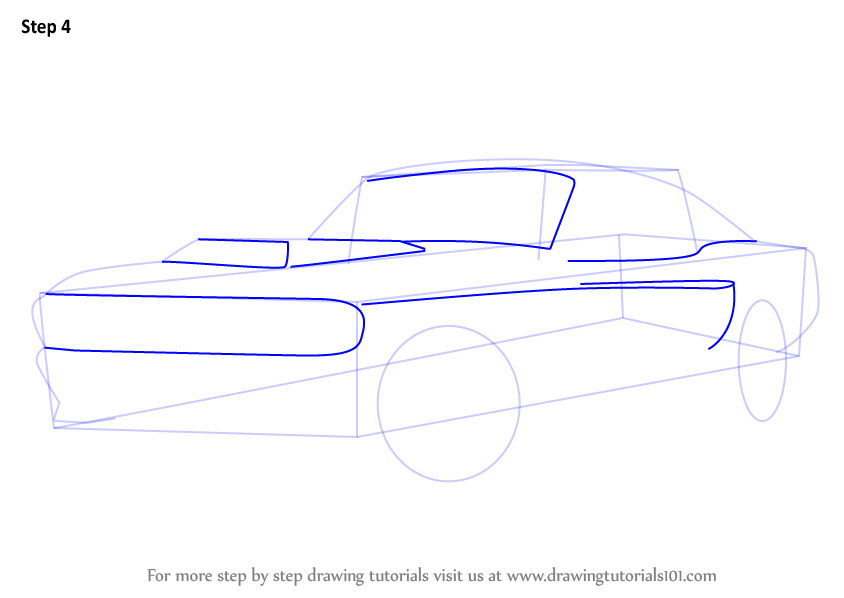 844x598 Learn How To Draw A Mustang - Mustang Drawing Step By Step