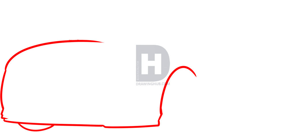 1080x474 how to draw a shelby mustang, step - Mustang Drawing Step By Step