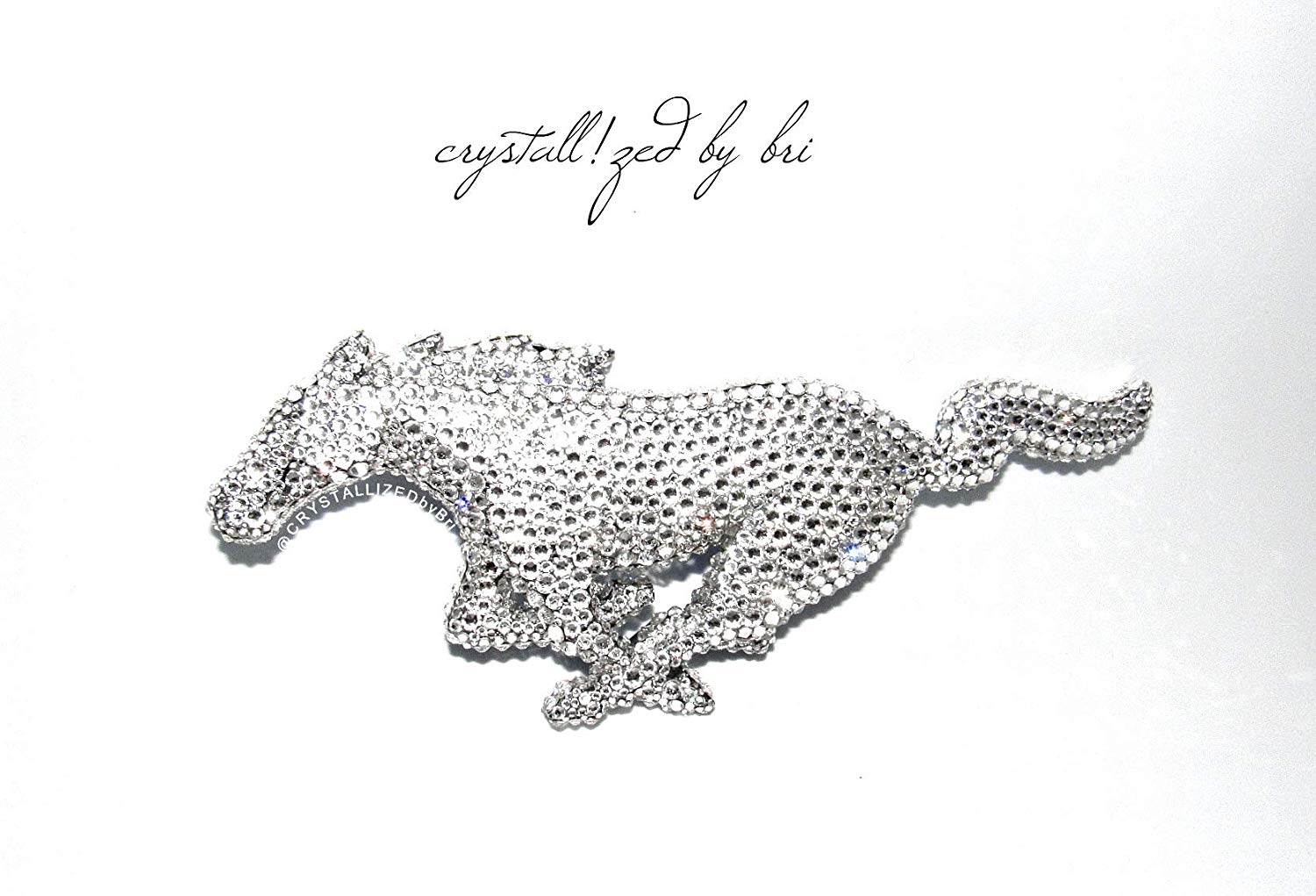 1500x1021 Swarovski Crystallized Ford Mustang Pony Emblem Front - Mustang Emblem Drawing