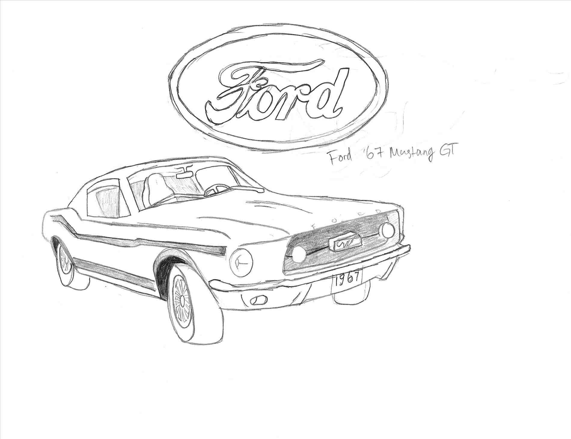 1900x1459 Coloring Car Emblems New Ford Mustang Gt Drawing At Getdrawings - Mustang Emblem Drawing