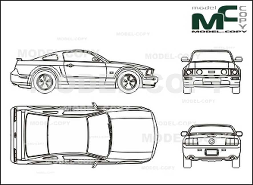 886x649 Ford Mustang Gt - Mustang Gt Drawing