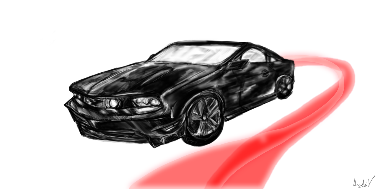 1280x640 Ford Mustang Gt Drawing - Mustang Gt Drawing