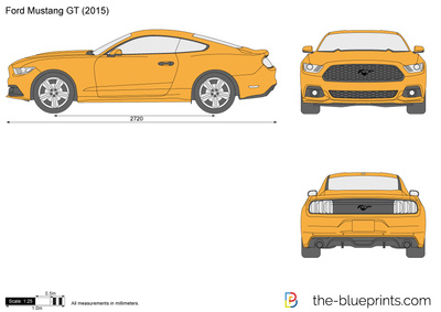 400x283 Ford Mustang Gt Vector Drawing - Mustang Gt Drawing