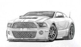 260x152 how to draw cars easy auto art car drawings, drawings, cars - Mustang Gt Drawing