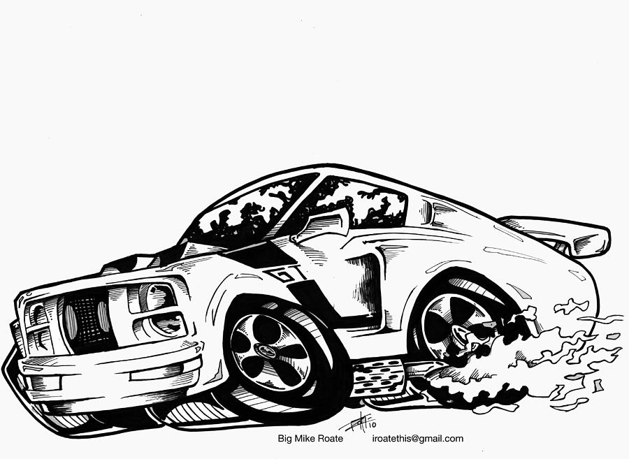 900x657 Mustang Gt Drawing - Mustang Gt Drawing