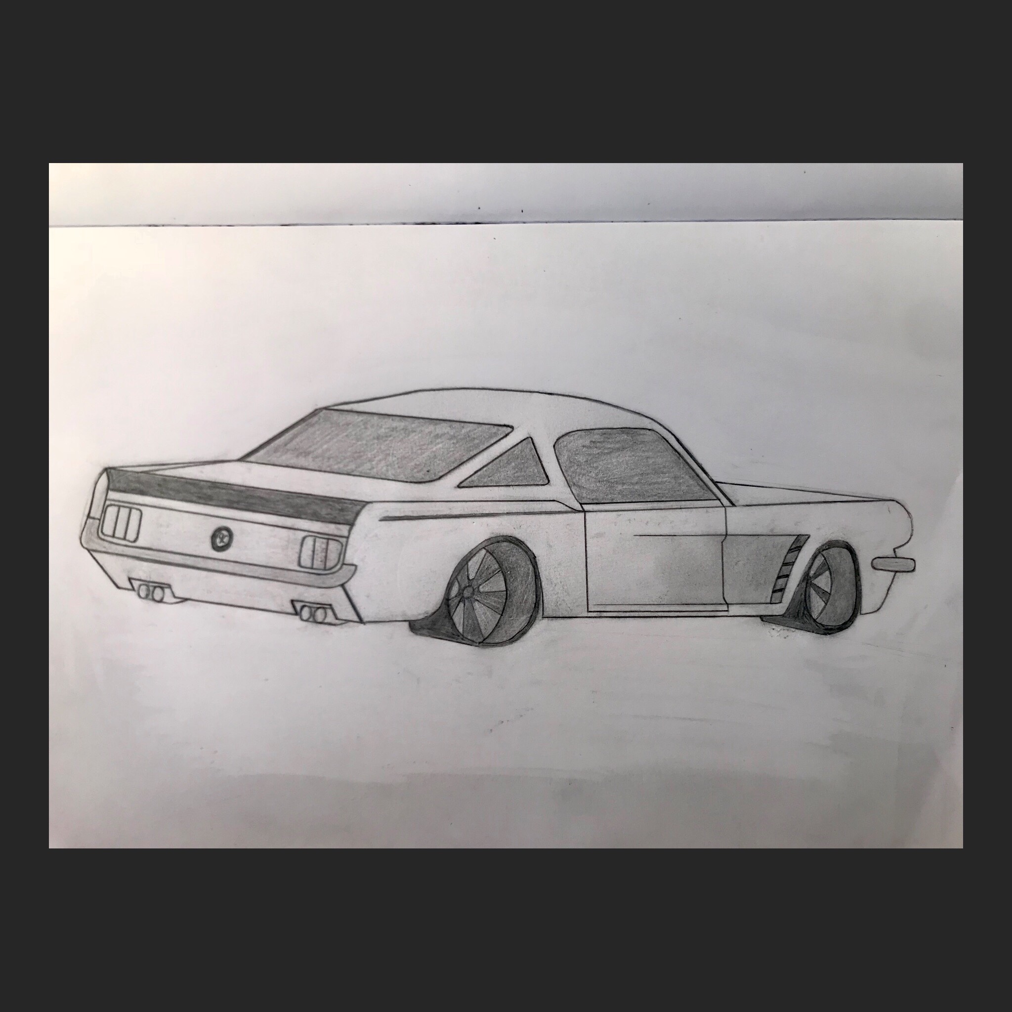 2048x2048 Custom Mustang Gt Drawing - Mustang Gt Drawing