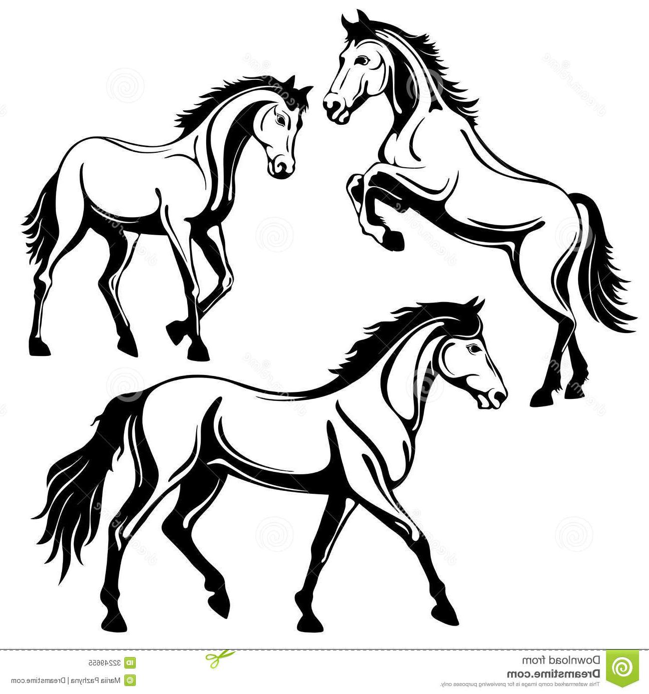 1300x1390 Best Hd Running Horse Line Drawing - Mustang Horse Line Drawing