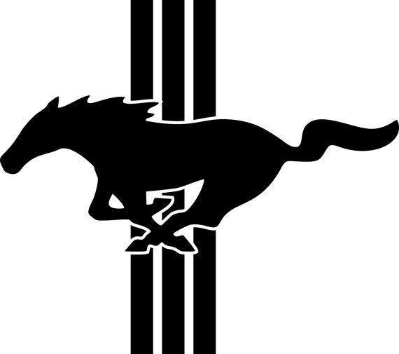570x505 ford mustang horse logo gallery - Mustang Logo Drawing