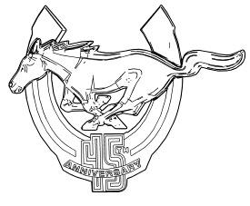 275x227 Huge Collection Of 'ford Mustang Logo Drawing' Download More Than - Mustang Logo Drawing