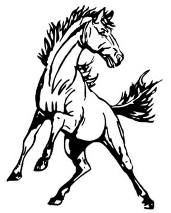 550x688 mustang mascot logo free download clip art - Mustang Logo Drawing