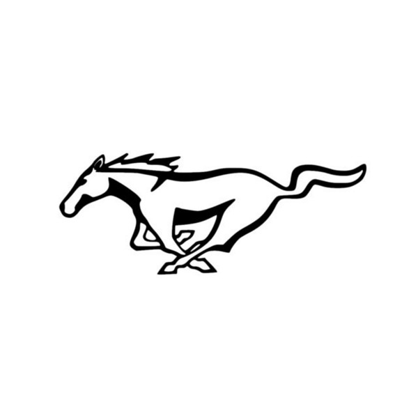 Ford Mustang Horse Logo Drawing