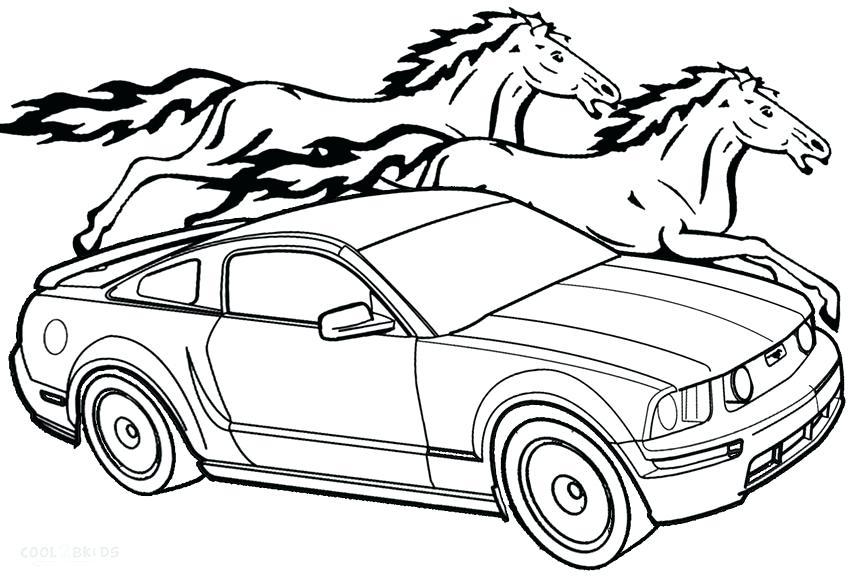 850x578 Huge Collection Of 'mustang Outline Drawing' Download More Than - Mustang Outline Drawing