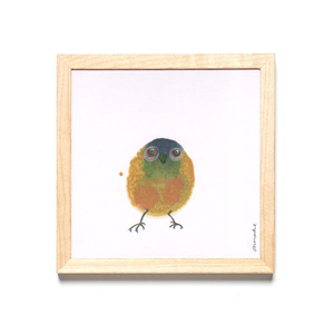 300x300 Inkdrop Bird - Mustard Drawing