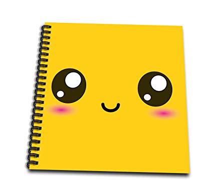 425x386 Inspirationzstore Kawaii Smileys - Mustard Drawing