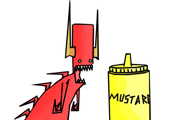 600x400 mustard a humor speedpaint drawing - Mustard Drawing