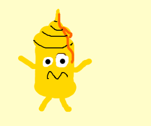 300x250 Crazy Mustard Man Drawing - Mustard Drawing
