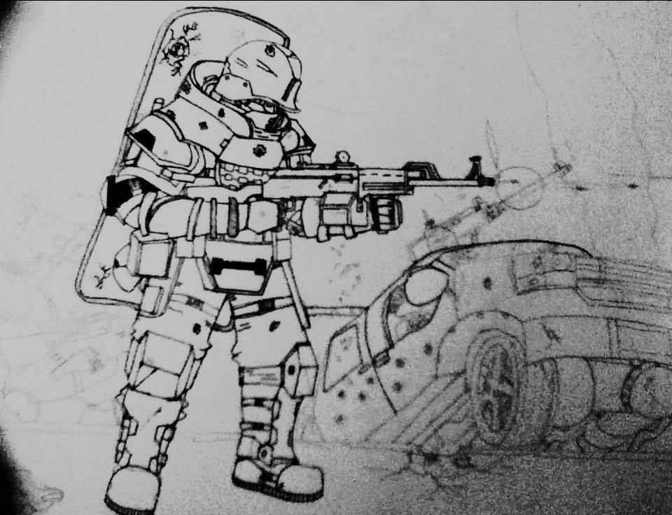 960x736 Juggernaut Drawing - Mw3 Drawing