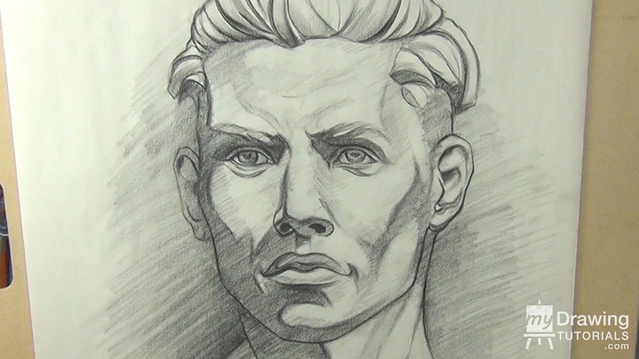 1280x720 Portrait Drawing Quick Sketch In Charcoal - My Drawing