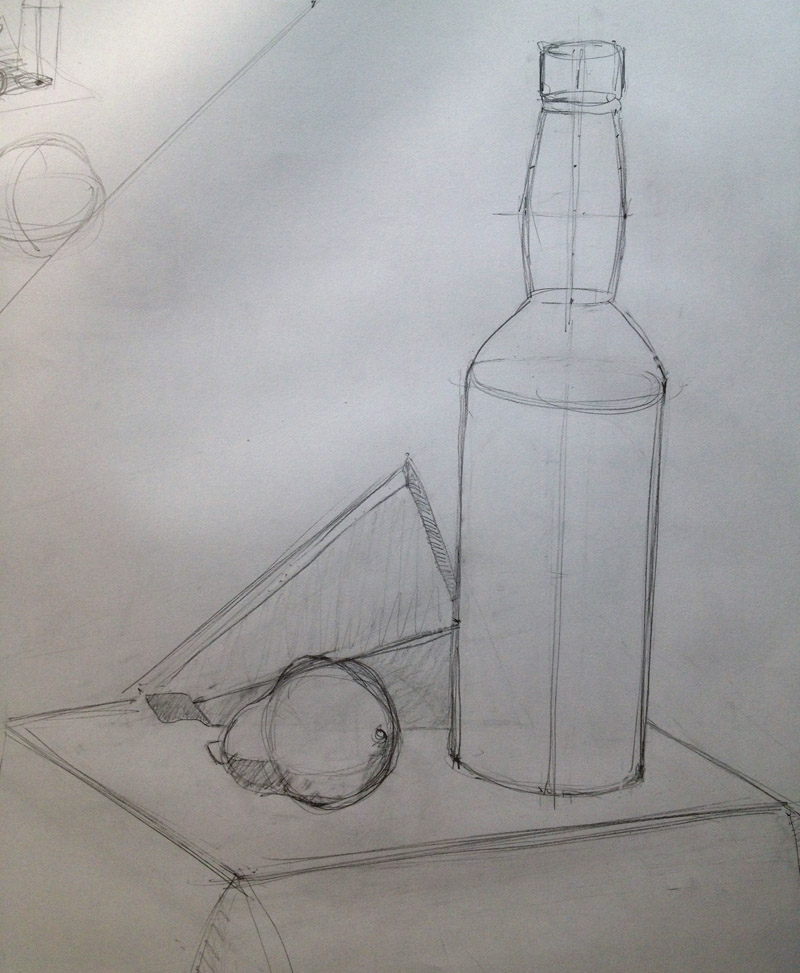 800x973 George's Artistic Adventure Drawing, Day Two The Art League Blog - My Drawing