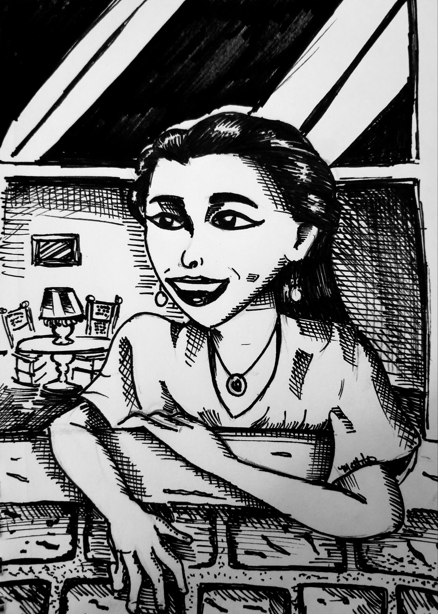 1438x2016 young woman in window my drawing pad web design gallery, my - My Drawing Pad