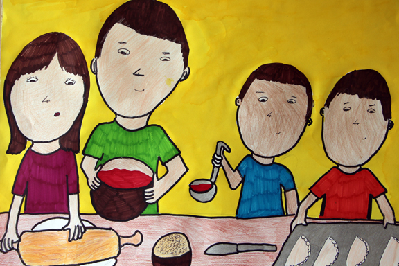 576x384 hawai'i state foundation on culture and the arts young artists - My Family Drawing