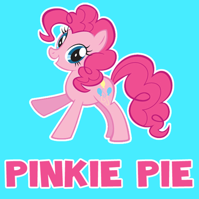 400x400 how to draw pinkie pie from my little pony friendship is magic - My Little Pony Drawing Pinkie Pie