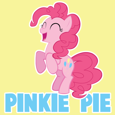 400x400 how to draw a happy pinkie pie from my little pony with easy steps - My Little Pony Drawing Pinkie Pie