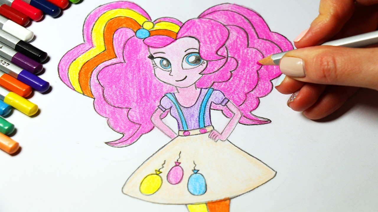 1280x720 my little pony how to draw pinkie pie arts for kids how to color - My Little Pony Drawing Pinkie Pie