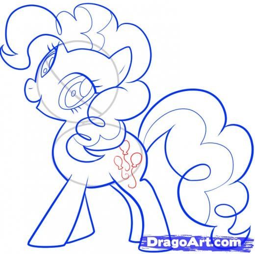 520x519 how to draw mlp step how to draw pinkie pie, my little pony - My Little Pony Drawing Pinkie Pie