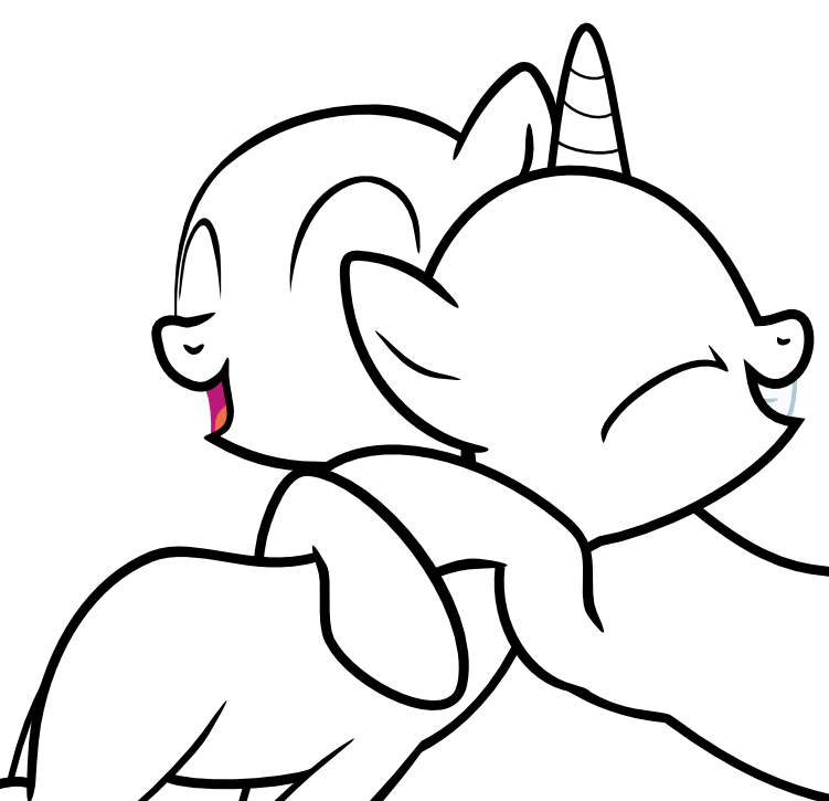 751x725  - My Little Pony Drawing Template