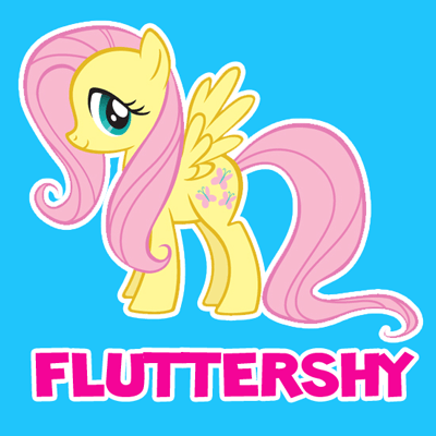 400x400 how to draw fluttershy from my little pony friendship is magic - My Little Pony Friendship Is Magic Drawing