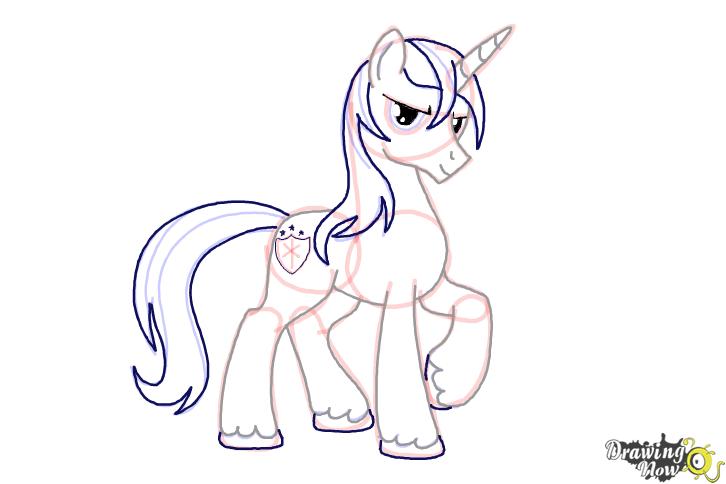 726x484 how to draw shining armor from my little pony friendship is magic - My Little Pony Friendship Is Magic Drawing